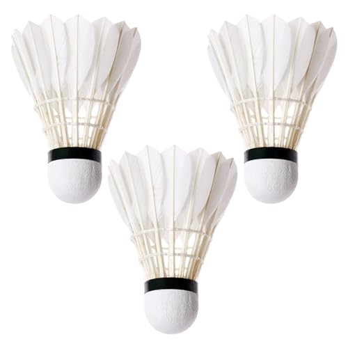 3 Badmintonbälle, Federbälle Badminton Outdoor, Badminton Federball, Federbälle Badminton, Stabile Entenfeder Badminton Federbälle, Badminton Bälle Für Indoor-Spiele, Training, Outdoor Sportarten 3 Badmintonbälle, Federbälle Badminton Outdoor, Badminton Federball, Federbälle Badminton, Stabile Entenfeder Badminton Federbälle, Badminton Bälle Für Indoor-Spiele, Training, Outdoor Sportarten von Amesor