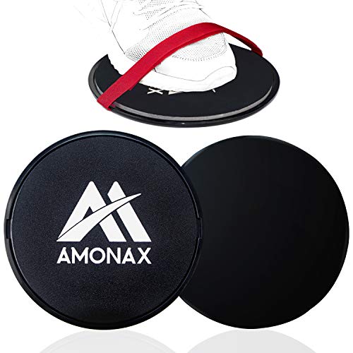Gleitscheiben Fitness von Amonax - Doppelseitige Slider-Übung core fitness scheibe Gym Gliding Discs für Bauchmuskeltraining Übungen Teppich Holzböden für Hause Training, gleitscheibe sport slides von Amonax