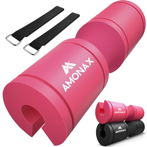 Amonax Langhantel Polster, Dickes Hip Thrust Polster Mit Sicheren Klettverschlüssen, Gezielter Schutz für Gesäßmuskeltraining, Gym Zubehör Für Gewichtstraining Und Squat Pad (Rose) Amonax Langhantel Polster, Dickes Hip Thrust Polster Mit Sicheren Klettverschlüssen, Gezielter Schutz für Gesäßmuskeltraining, Gym Zubehör Für Gewichtstraining Und Squat Pad (Rose) von Amonax