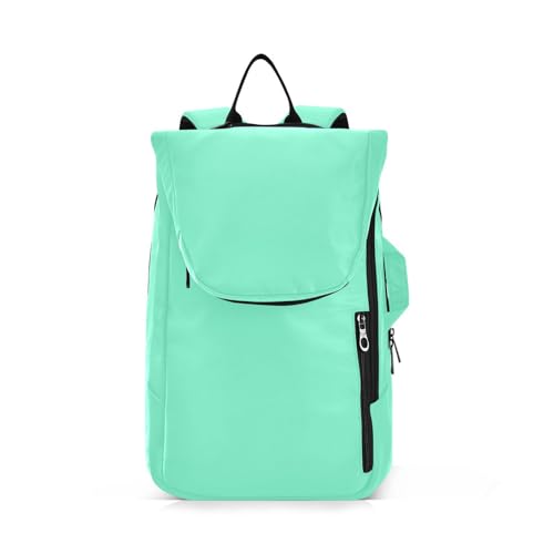 Amooorous Tennis-/Badmintonschlägertasche, niedlich, robust, Aquamarin, einfarbig, einfarbig, 2 Tennisschläger, gepolsterter Rucksack für Teenager, Jungen, Mädchen, Männer, Frauen von Amooorous