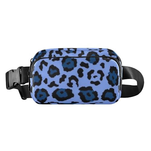 Modische Hüfttasche für Damen und Herren, wasserdicht, mit verstellbarem Gurt, für Reisen, Einkaufen, Laufen, Blau, Blauer Leopard, 1 size Modische Hüfttasche für Damen und Herren, wasserdicht, mit verstellbarem Gurt, für Reisen, Einkaufen, Laufen, Blau, Blauer Leopard, 1 size von Amooorous
