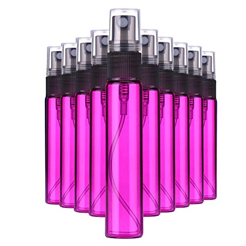 Amorar Braunglasflasche Mini Glasflasche Sprühflasche Kosmetik Abgabe Flaschen Leer Flasche Parfümflasche Reise Parfum Zerstäuber Pumpe Sprayer Glasflasche Schwarz Kappen von Amorar