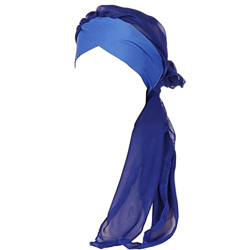 Amorar Chemo Turban Hijab Frauen Krebs Kopfbedeckung Schals Gap Chiffon Kopftuch Bandana Long Tail Hut Headscarf für Krebspatienten, Chemotherapie, Haarausfall, Schlaf, Muslim von Amorar