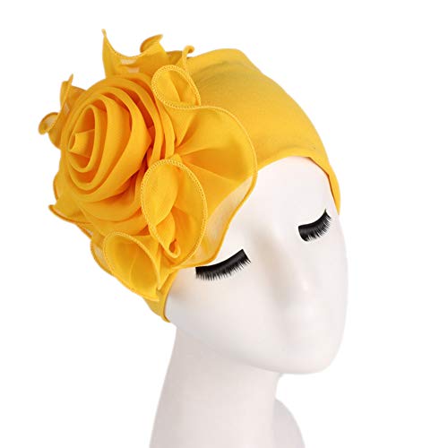 Amorar Damen Elephant Kopftuch Chemotherapie Hut Blume Bandanas Cap Sommermütze Haar Wrap Stretch Turban Chemo Schlaf Kopfbedeckung Kopfbedeckung Elastic Headwear für Krebs Haarausfal Schlaf von Amorar