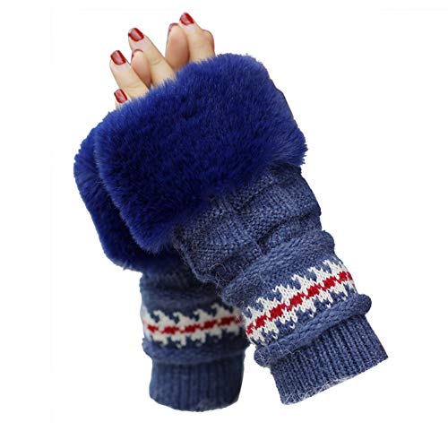 Amorar Damen Handschuhe Winter Armstulpen Fingerhandschuh Strickhandschuhe Warme Fäustlinge Fausthandschuh Für Pulswärmer lang Handwärmer Handstulpen Alternative von Amorar