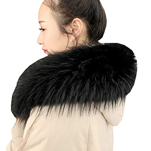 Amorar Damen Winter Schal Fauxpelzkragen Kunstpelz Pelzkragen Fellkragen Pelz-Schal Schultertuch Schal für Wintermantel Jacke Kragen oder Kapuze Edges mit Knöpfen 70cm-90cm Amorar Damen Winter Schal Fauxpelzkragen Kunstpelz Pelzkragen Fellkragen Pelz-Schal Schultertuch Schal für Wintermantel Jacke Kragen oder Kapuze Edges mit Knöpfen 70cm-90cm von Amorar