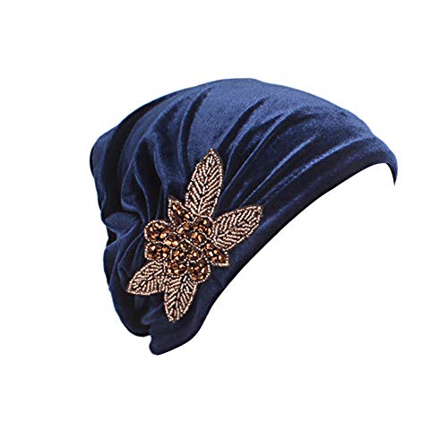 Amorar Frauen Turban Bandana Muslim Mütze Kopftuch Headwrap Beanie Stirnband Chemo Krebs Kappe Elastic Schlafmütze Kopfbedeckung für Krebs, Haarausfall, Schlaf, Chemotherapie von Amorar