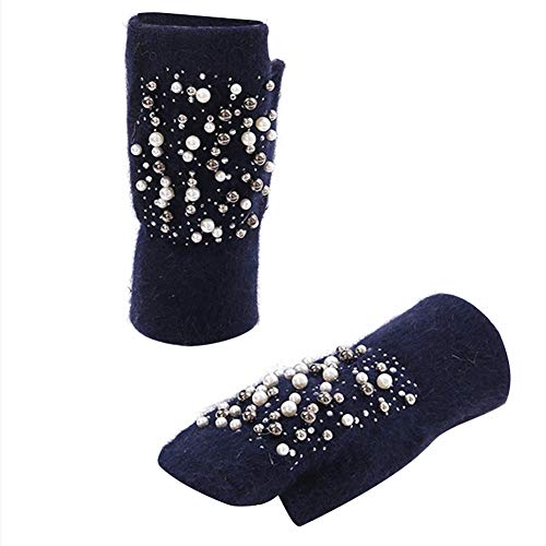Amorar Frauen Winterhandschuhe Armstulpen Handstulpen Pulswärmer Strickhandschuhe Fingerlose Handschuhe halbe Fingerhandschuhe Fausthandschuhe mit Bohrer und Perle Amorar Frauen Winterhandschuhe Armstulpen Handstulpen Pulswärmer Strickhandschuhe Fingerlose Handschuhe halbe Fingerhandschuhe Fausthandschuhe mit Bohrer und Perle von Amorar