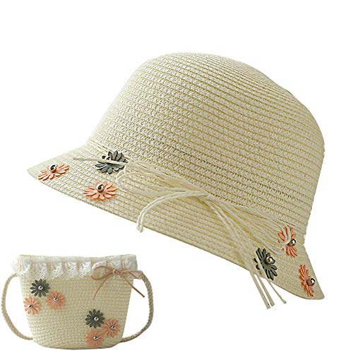 Amorar Kinder Strohhut und kleine Tasche Gesetzt Mädchen Angeln Hütte Basin Cap Blume Visier Sonnenhut Reise Strand Hut Schultertaschen Tote Bag Strandtasche Amorar Kinder Strohhut und kleine Tasche Gesetzt Mädchen Angeln Hütte Basin Cap Blume Visier Sonnenhut Reise Strand Hut Schultertaschen Tote Bag Strandtasche von Amorar