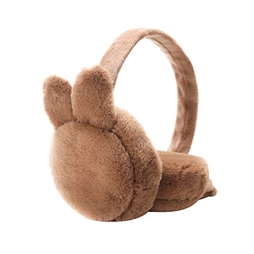 Amorar Ohrenwärmer, Winter Ohrenschützer Faltbare Faltbar Plüsch Earmuffs Outdoor Ski Wandern Radfahren Fahrradhelm Laufen Warme Kälteschutz Kalte Ohrenschutz Ear Muffs für Damen Kinder von Amorar