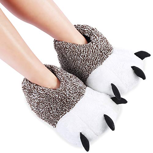 Amorara Plüsch Hausschuhe Weiche Tierhausschuhe Tier Pfote Kostüm Schuhe Schlappen Neuheit Hausschuhe Winterschuhe Anti-Rutsch-Pantoffeln für Männer Frauen Amorara Plüsch Hausschuhe Weiche Tierhausschuhe Tier Pfote Kostüm Schuhe Schlappen Neuheit Hausschuhe Winterschuhe Anti-Rutsch-Pantoffeln für Männer Frauen von Amorar