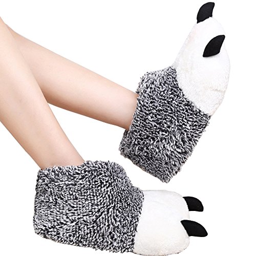 Amorara Plüsch Hausschuhe Weiche Tierhausschuhe Tier Pfote Kostüm Schuhe Schlappen Neuheit Hausschuhe Winterschuhe Anti-Rutsch-Pantoffeln für Männer Frauen Amorara Plüsch Hausschuhe Weiche Tierhausschuhe Tier Pfote Kostüm Schuhe Schlappen Neuheit Hausschuhe Winterschuhe Anti-Rutsch-Pantoffeln für Männer Frauen von Amorar