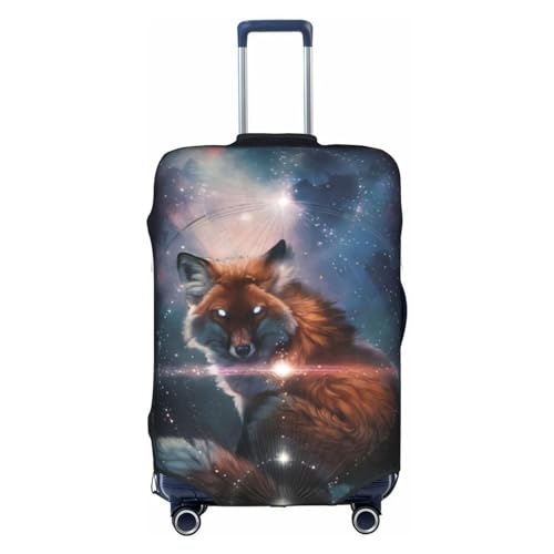 Amrole Gepäckabdeckung, Kofferabdeckung, Protektoren, Gepäckschutz, passend für 45,7 - 76,2 cm (18 - 30 Zoll), Fuchs auf der Galaxie, M von Amrole