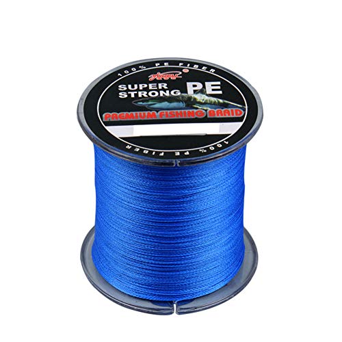 Amur Leopard Geflochtene Angelschnur 4 Fach 300m PE Super Starke Geflochtene Schnüre Bissfeste Abriebfest, Blau, 4.0#/0.32mm/22.6kg Amur Leopard Geflochtene Angelschnur 4 Fach 300m PE Super Starke Geflochtene Schnüre Bissfeste Abriebfest, Blau, 4.0#/0.32mm/22.6kg von Amur Leopard