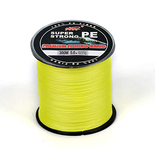 Amur Leopard Geflochtene Angelschnur 4 Fach 300m PE Super Starke Geflochtene Schnüre Bissfeste Abriebfest, Fluoreszierendes Gelb, 3.0#/0.28mm/18.2kg Amur Leopard Geflochtene Angelschnur 4 Fach 300m PE Super Starke Geflochtene Schnüre Bissfeste Abriebfest, Fluoreszierendes Gelb, 3.0#/0.28mm/18.2kg von Amur Leopard