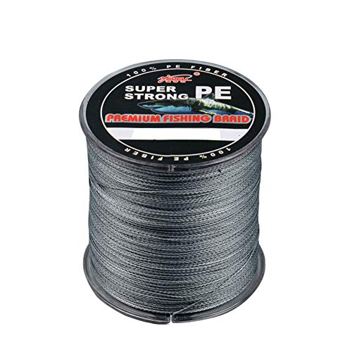 Amur Leopard Geflochtene Angelschnur 4 Fach 300m PE Super Starke Geflochtene Schnüre Bissfeste Abriebfest, Grau, 5.0#/0.37mm/27.2kg Amur Leopard Geflochtene Angelschnur 4 Fach 300m PE Super Starke Geflochtene Schnüre Bissfeste Abriebfest, Grau, 5.0#/0.37mm/27.2kg von Amur Leopard