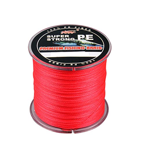Amur Leopard Geflochtene Angelschnur 4 Fach 300m PE Super Starke Geflochtene Schnüre Bissfeste Abriebfest, Rot, 0.6#/0.12mm/5.6kg Amur Leopard Geflochtene Angelschnur 4 Fach 300m PE Super Starke Geflochtene Schnüre Bissfeste Abriebfest, Rot, 0.6#/0.12mm/5.6kg von Amur Leopard