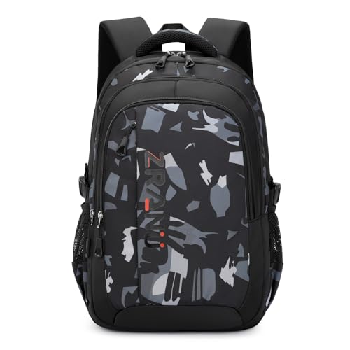 Amythe Rucksack Jungen Schulrucksack Teenager- Lässiger Daypack Herren Wasserdicht für 15.6 Zoll Laptop, Schultasche Jungen 5.- 9. Klasse Modischer Ranzen, Schwarz Amythe Rucksack Jungen Schulrucksack Teenager- Lässiger Daypack Herren Wasserdicht für 15.6 Zoll Laptop, Schultasche Jungen 5.- 9. Klasse Modischer Ranzen, Schwarz von Amythe