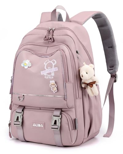 Amythe Schulrucksack Teenager Mädchen Rucksack Schule Groß Girls School Bag Wasserdicht Lässiger Daypack für Grundschule, Sekundarstufe und Universität -Lila Amythe Schulrucksack Teenager Mädchen Rucksack Schule Groß Girls School Bag Wasserdicht Lässiger Daypack für Grundschule, Sekundarstufe und Universität -Lila von Amythe