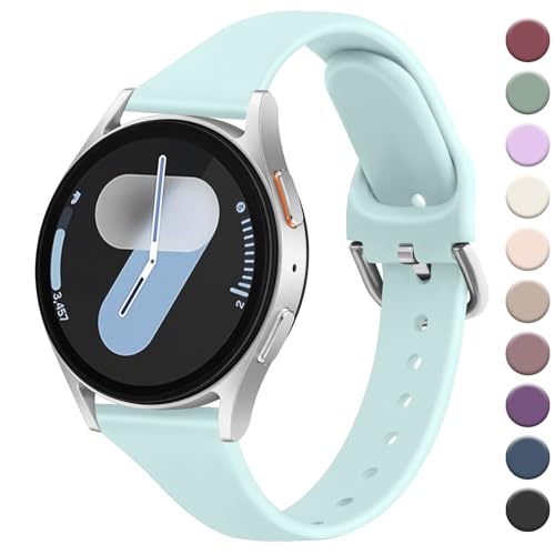 Amzpas Kompatibel mit Samsung Galaxy Watch 7 6 5 4 FE Armband 44mm 40mm / Watch 6 Classic 43mm 47mm / Galaxy Watch 5 Pro 45mm / Watch 4 Classic 42mm 46mm, 20mm Dünnes Silikon Ersatzarmband für Damen Amzpas Kompatibel mit Samsung Galaxy Watch 7 6 5 4 FE Armband 44mm 40mm / Watch 6 Classic 43mm 47mm / Galaxy Watch 5 Pro 45mm / Watch 4 Classic 42mm 46mm, 20mm Dünnes Silikon Ersatzarmband für Damen von Amzpas