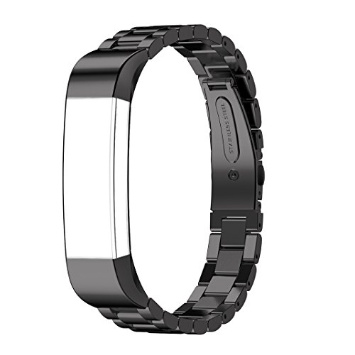 AISPORTS Kompatibel mit Fitbit Alta Armband für Damen und Herren, Fitbit Alta Strap Edelstahl Metallarmband Massives Verstellbares Sportarmband Ersatzband für Fitbit Alta/Alta HR Fitness Tracker von AISPORTS