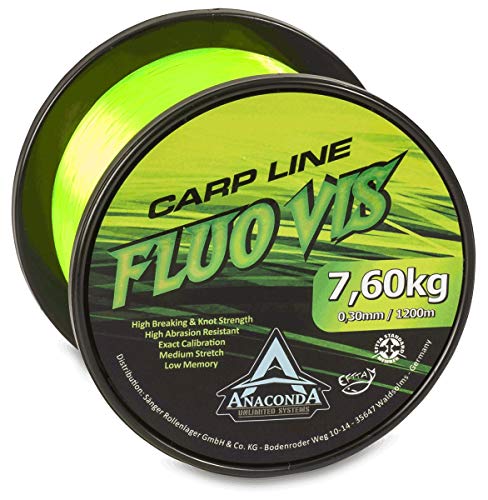 Anaconda Unisex Jugend Fluovis Green Carp Line 1.200m/ 0,30mm Anaconda Unisex Jugend Fluovis Green Carp Line 1.200m/ 0,30mm von Anaconda