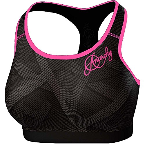 Anarchy Apparel Sports Bra, Plasma, Fitness Aerobic Jogging Top, BH Damen Frauen Größe L von Anarchy Apparel