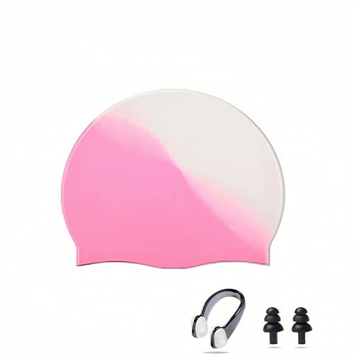 Ancaiqi Badekappe,Unisex Silikon Badekappe,Dehnbare und Bequeme Schwimmkappen,Farbige wasserdicht Bedruckte Badekappe,Ohrstöpsel mit Nasenklemme Ancaiqi Badekappe,Unisex Silikon Badekappe,Dehnbare und Bequeme Schwimmkappen,Farbige wasserdicht Bedruckte Badekappe,Ohrstöpsel mit Nasenklemme von Ancaiqi