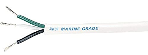 Ancor Other TRIPLEX Cable 14/3AWG (3X2MM²) White, Round 250FT DAN-694, Multicolor, One Size von ANCOR MARINE GRADE