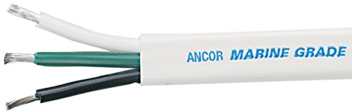 Ancor Other TRIPLEX Cable 8/3AWG (3X8MM²) White, Flat 50FT DAN-673, Multicolor, One Size von ANCOR MARINE GRADE