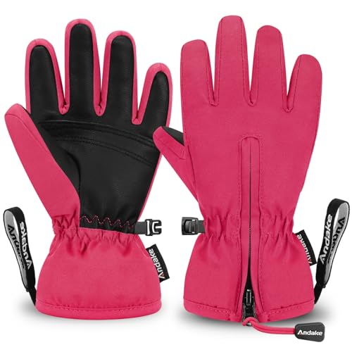 Andake Kinderhandschuhe, Winddichte, wasserdichte, Warme Winterhandschuhe, Skifahren, Outdoor-Sport, Reithandschuhe, Jungen und Mädchen (Pink, 2-4 Jahr) Andake Kinderhandschuhe, Winddichte, wasserdichte, Warme Winterhandschuhe, Skifahren, Outdoor-Sport, Reithandschuhe, Jungen und Mädchen (Pink, 2-4 Jahr) von Andake