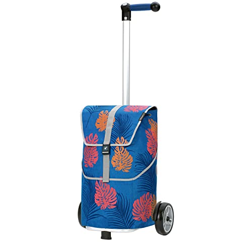 ANDERSEN Einkaufstrolley - Shopper Lotta blau 46 L Einkaufswagen,funktional,langlebig, Aluminium, Griff ergonomisch, höhenverstellbar von Andersen