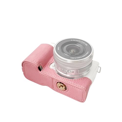 Andoer Tragbare Kamera-Schutzhülle im Retro-Stil, Kamera-Taschenhalter, Tragetasche mit Öffnung an der Unterseite, mit Schultergurt, Ersatz für die Sony ZVE10-Kamera von Andoer