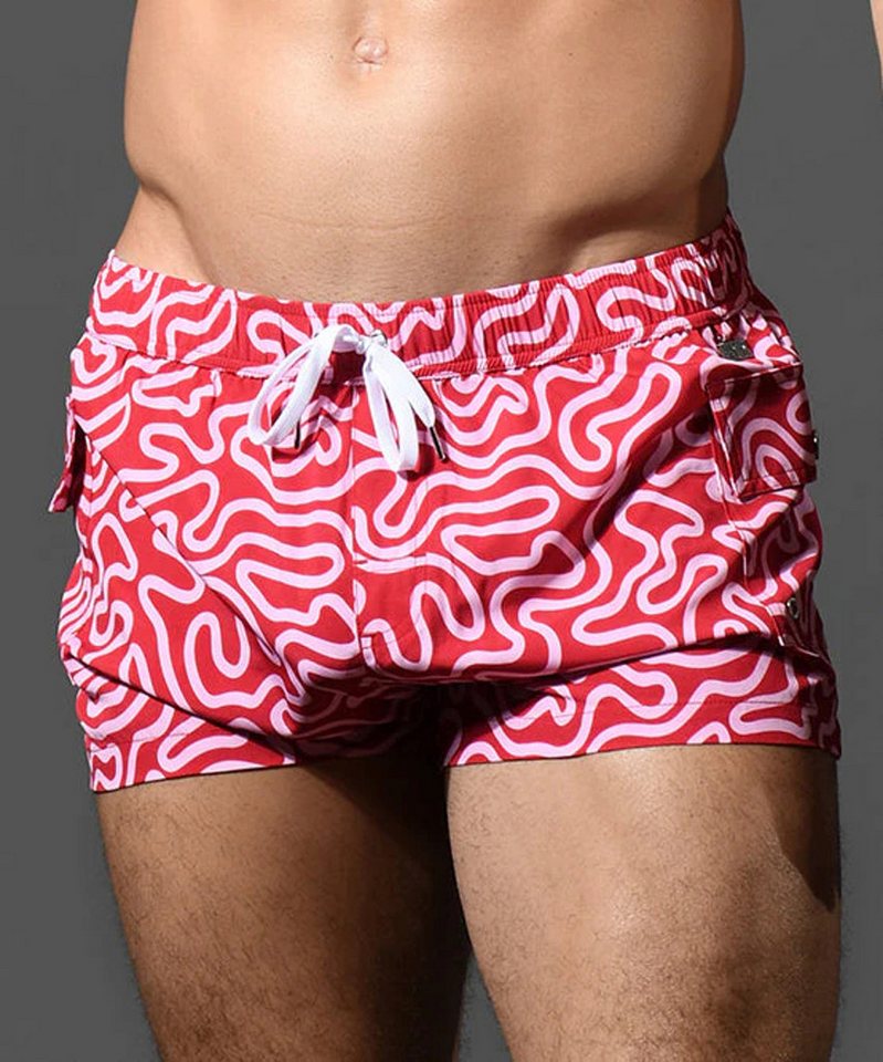 Andrew Christian Badeshorts Pop Art Cargo Swim Shorts Andrew Christian Badeshorts Pop Art Cargo Swim Shorts von Andrew Christian