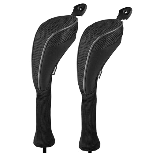 Andux 2 Stück Langer Hals Hybrid-Golfschläger, mit Zahlendrehrad ctmt-01, schwarz Andux 2 Stück Langer Hals Hybrid-Golfschläger, mit Zahlendrehrad ctmt-01, schwarz von Andux