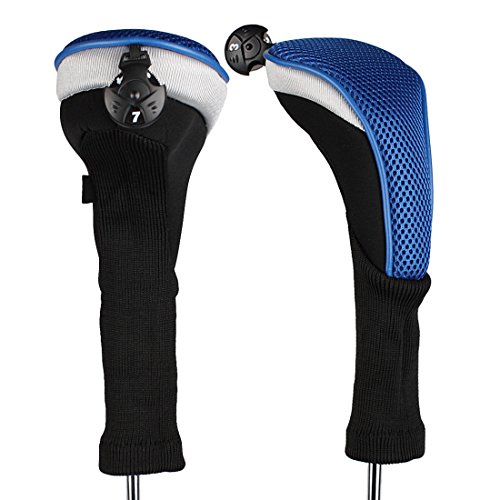 Andux Golf Hybridschläger Habe mit langem Hals, austauschbarer Nummernanhänger, 2 Stück CTMT-02, blau von Andux