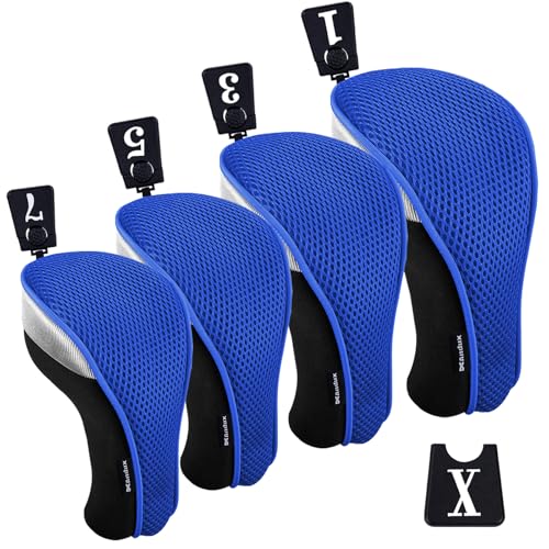 Andux Golf Driver Wood Head Covers 460cc Driver 4er Pack blau Andux Golf Driver Wood Head Covers 460cc Driver 4er Pack blau von Andux