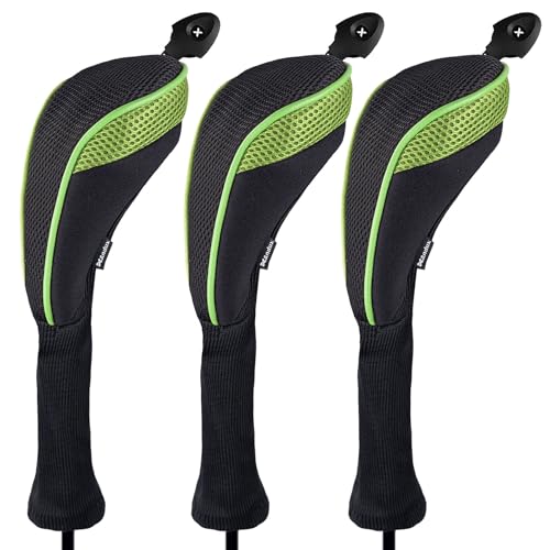 Andux Golf Hybrid Schlägerhaube mit langem Hals Nummernanhänger 3er-Pack CTMT-01 Grün Andux Golf Hybrid Schlägerhaube mit langem Hals Nummernanhänger 3er-Pack CTMT-01 Grün von Andux