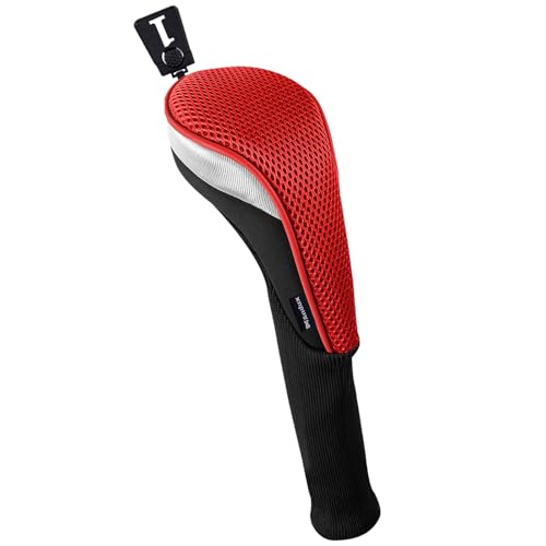Andux Golf Schlägerkopfhüllen für Driver, 460 cc, Langer Hals rot Andux Golf Schlägerkopfhüllen für Driver, 460 cc, Langer Hals rot von Andux