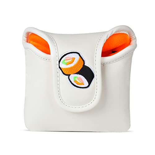 Andux PU Schlägel Putter Abdeckung Golf Putter Head Covers White Sushi MT/TG19 Andux PU Schlägel Putter Abdeckung Golf Putter Head Covers White Sushi MT/TG19 von Andux