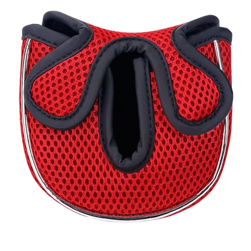 Andux Putterabdeckung Golf Putter Head Covers für Putter mit niedrigem Mittelschaft MT/TG22, halbrund, rot Andux Putterabdeckung Golf Putter Head Covers für Putter mit niedrigem Mittelschaft MT/TG22, halbrund, rot von Andux