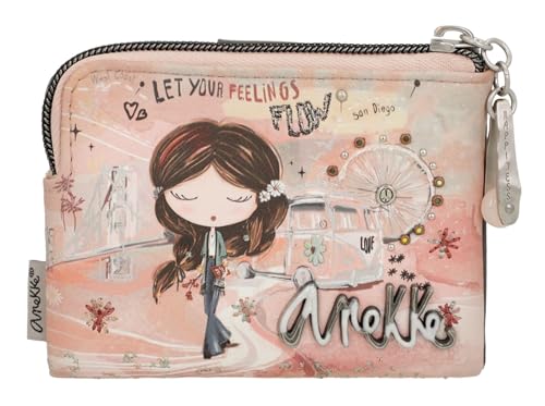 Anekke Peace & Love Wallet Pink von Anekke