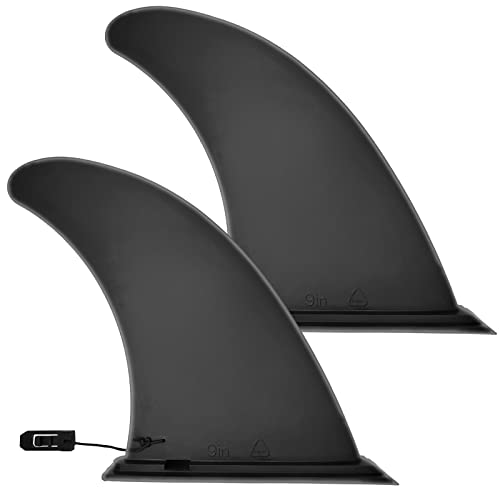 Anfyko 9" Sup Finne Universal - Langlebigere, Verbesserte, Abnehmbare Finne Sup, SUP Ersatzflossen SUP Zubehör für Stand Up Paddle Board, Longboard. Surfboard (Schwarz) (2P) Anfyko 9" Sup Finne Universal - Langlebigere, Verbesserte, Abnehmbare Finne Sup, SUP Ersatzflossen SUP Zubehör für Stand Up Paddle Board, Longboard. Surfboard (Schwarz) (2P) von Anfyko