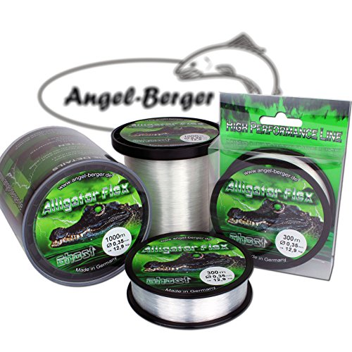 Angel-Berger Alligator Flex Ghost Angelschnur Verschiedene Stärken und Längen (0.25mm / 300m) von Angel-Berger