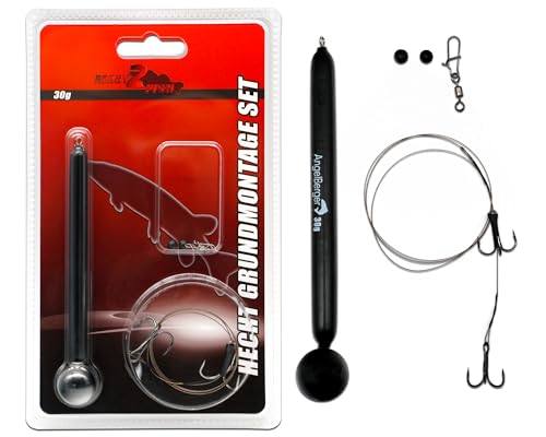 Angel-Berger Hecht Grundmontage Set Köderfischmontage Ready2Fish Angelset Pike Dead Bait Stand Up Montage Köderfisch Stehaufbleimontage Angel-Berger Hecht Grundmontage Set Köderfischmontage Ready2Fish Angelset Pike Dead Bait Stand Up Montage Köderfisch Stehaufbleimontage von Angel-Berger