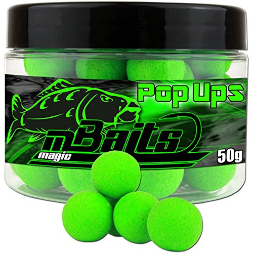 Angel-Berger Magic Baits Fluo Pop Ups (Green, 12mm) von Angel-Berger