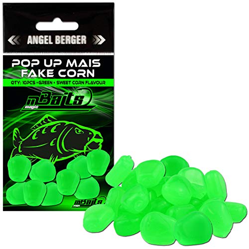 Angel-Berger Magic Baits Pop Up Mais Fake Corn Angelmais Maize (Green) von Angel-Berger