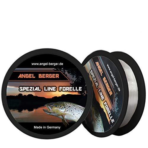 Angel-Berger Spezial Line Angelschnur Zielfischschnur Aal, Forelle, Hecht, Zander, Karpfen, Dorsch, Weissfisch (Forelle, 0,18mm / 3,40Kg) von Angel-Berger