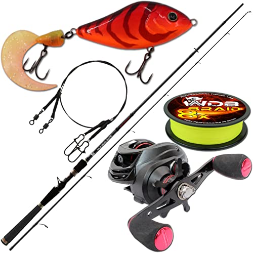 Angel-Berger Wild Devil Baits Baitcast Combo Baitcast Rute Baitcaster Angelset Jerkbait Set Angel-Berger Wild Devil Baits Baitcast Combo Baitcast Rute Baitcaster Angelset Jerkbait Set von Angel-Berger