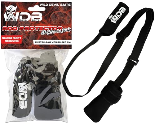 Wild Devil Baits Rod Protector Adjustable Neopren Rutenschutz verstellbar Rutenband Rutenschoner Rutensocke Schutz für Angelruten Wild Devil Baits Rod Protector Adjustable Neopren Rutenschutz verstellbar Rutenband Rutenschoner Rutensocke Schutz für Angelruten von Angel-Berger